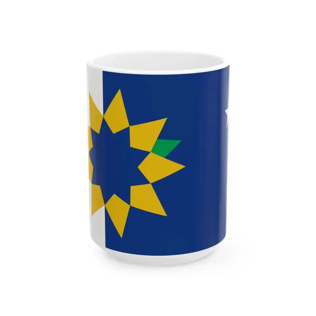 Flag of Topeka Kansas (United States) White Coffee Mug 15oz - Go Mug Yourself