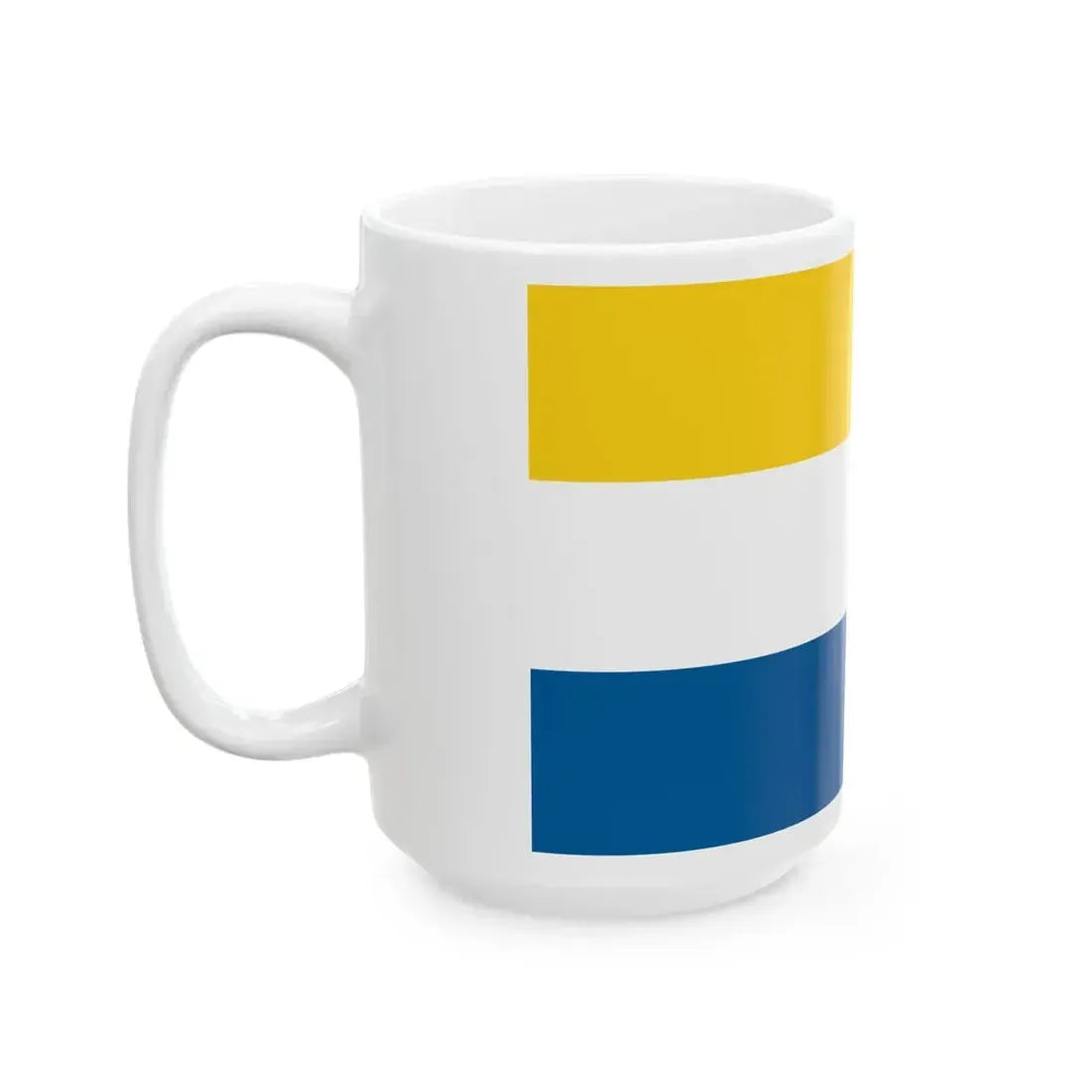Flag of Tornedalians 2007 (Finland) White Coffee Mug - Go Mug Yourself