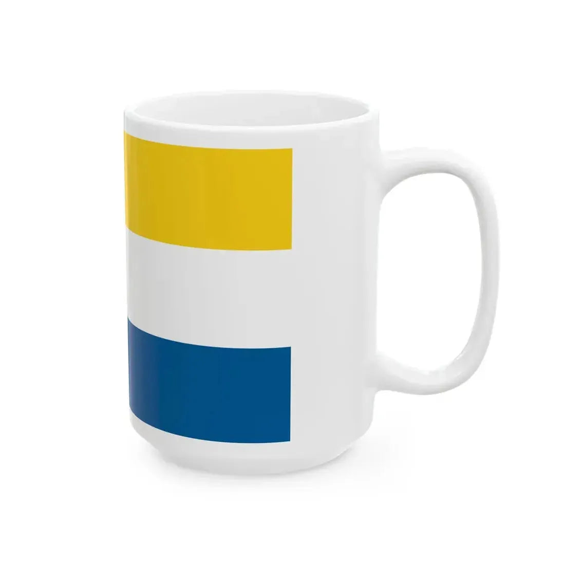 Flag of Tornedalians 2007 (Finland) White Coffee Mug - Go Mug Yourself