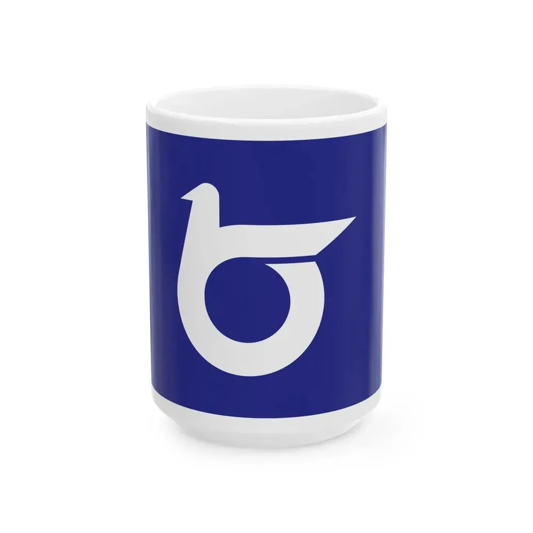 Flag of Tottori Prefecture Japan - White Coffee Mug 15oz - Go Mug Yourself