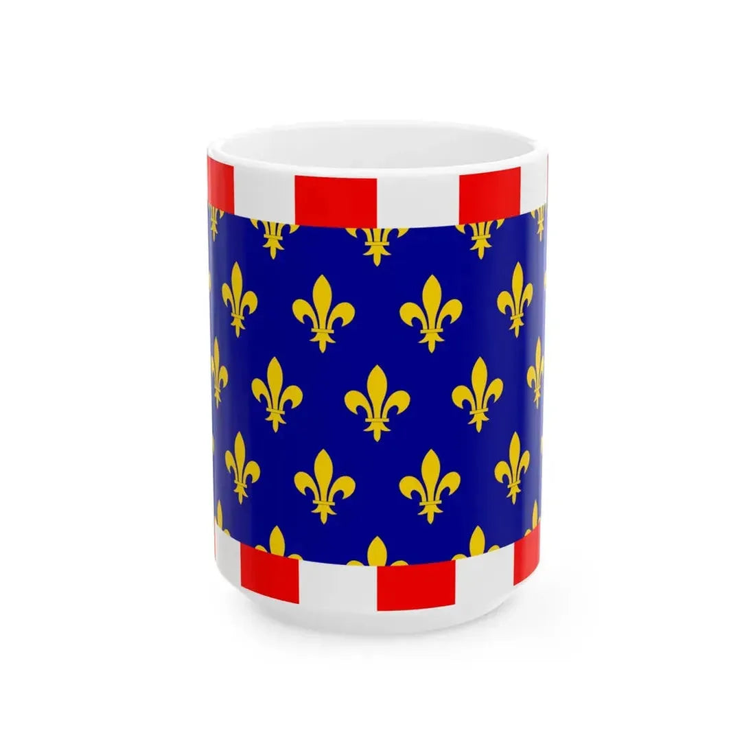 Flag of Touraine (Belgium) White Coffee Mug 15oz - Go Mug Yourself