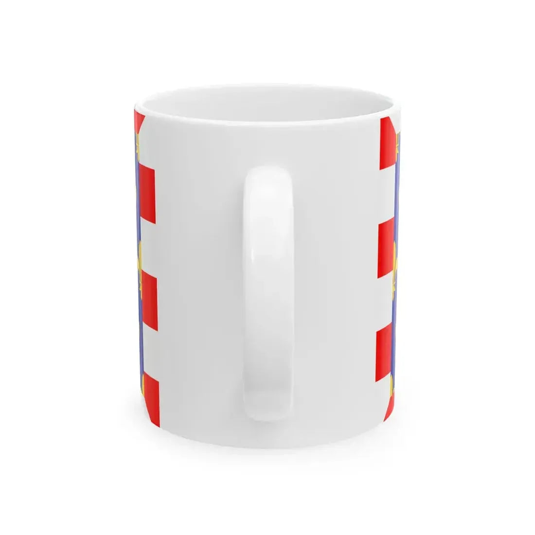 Flag of Touraine (Belgium) White Coffee Mug - Go Mug Yourself