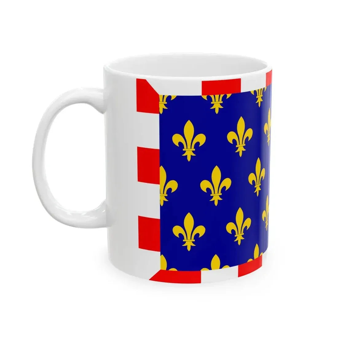 Flag of Touraine (Belgium) White Coffee Mug - Go Mug Yourself