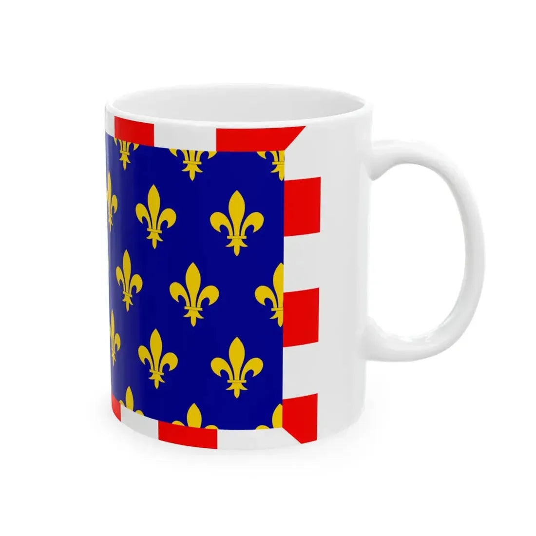 Flag of Touraine (Belgium) White Coffee Mug - Go Mug Yourself