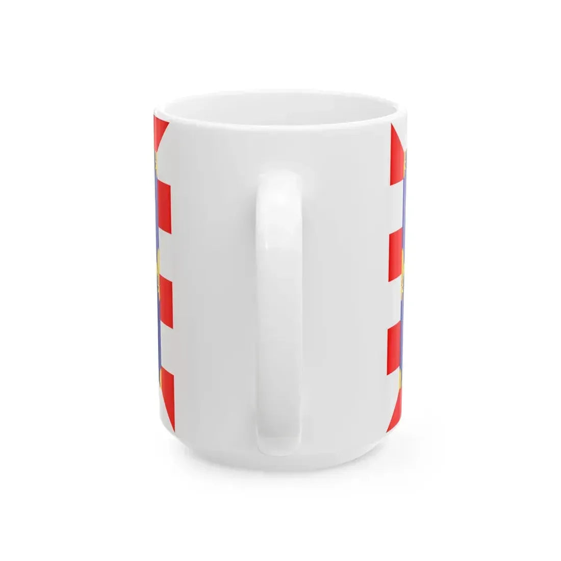 Flag of Touraine (Belgium) White Coffee Mug - Go Mug Yourself