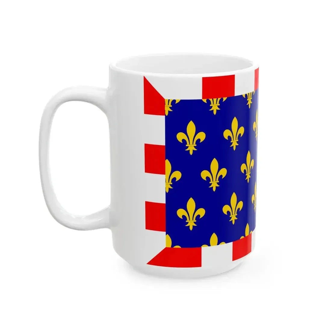 Flag of Touraine (Belgium) White Coffee Mug - Go Mug Yourself