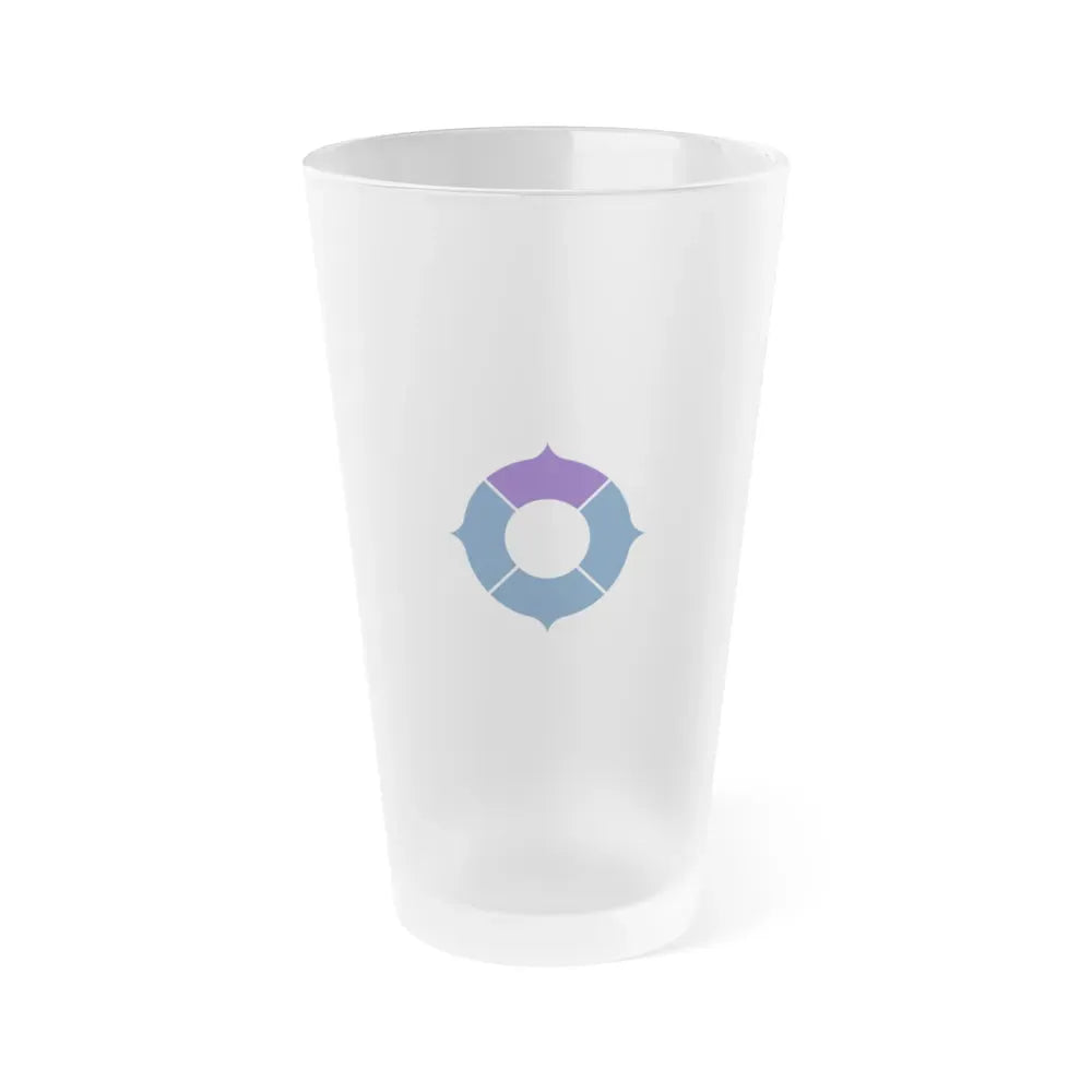 Flag of Toyonaka Osaka Japan - Frosted Pint Glass 16oz 16oz Frosted - Go Mug Yourself