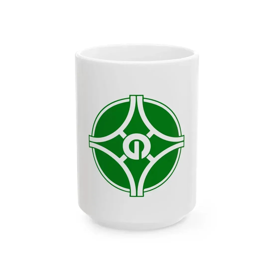 Flag of Toyono Osaka (Japan) White Coffee Mug 15oz - Go Mug Yourself