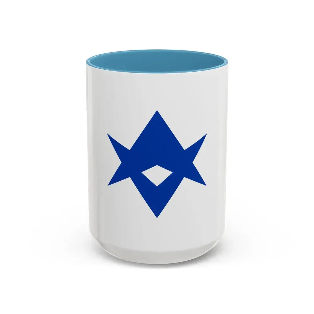 Flag of Toyota Aichi Japan - Accent Coffee Mug 15oz Light Blue - Go Mug Yourself