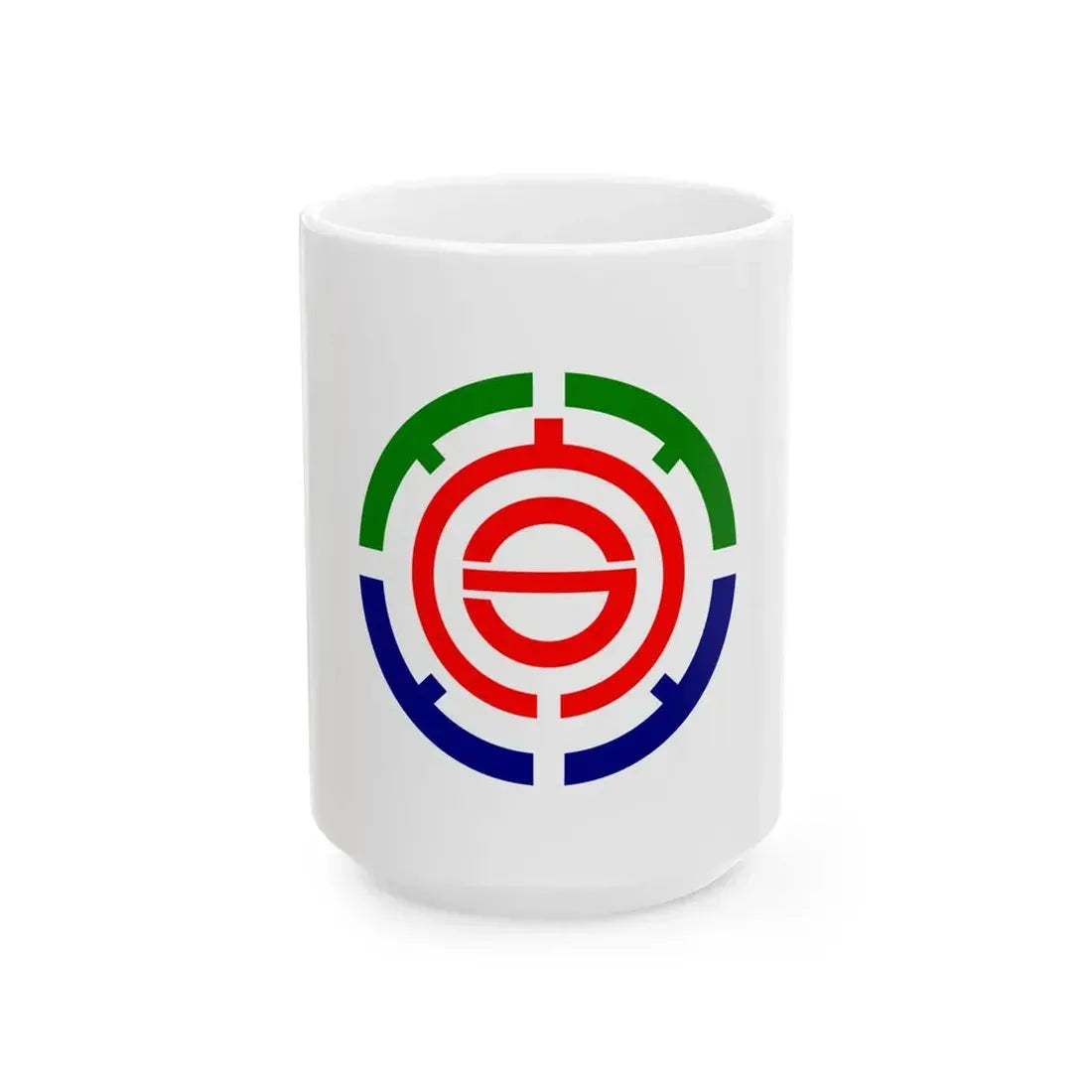 Flag of Toyoura Hokkaido (Japan) White Coffee Mug 15oz - Go Mug Yourself