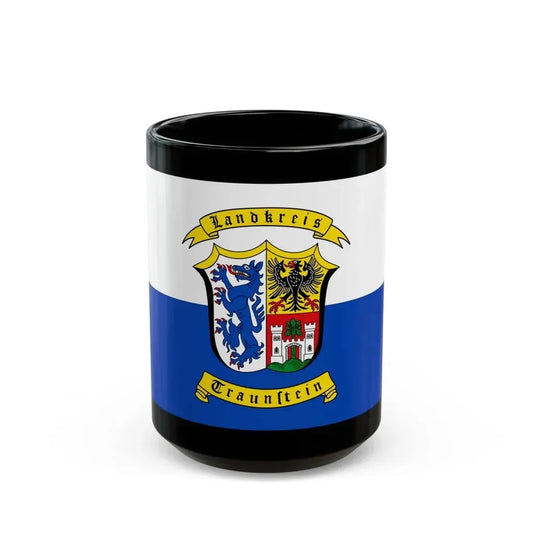 Flag of Traunstein Germany - Black Coffee Mug 15oz - Go Mug Yourself