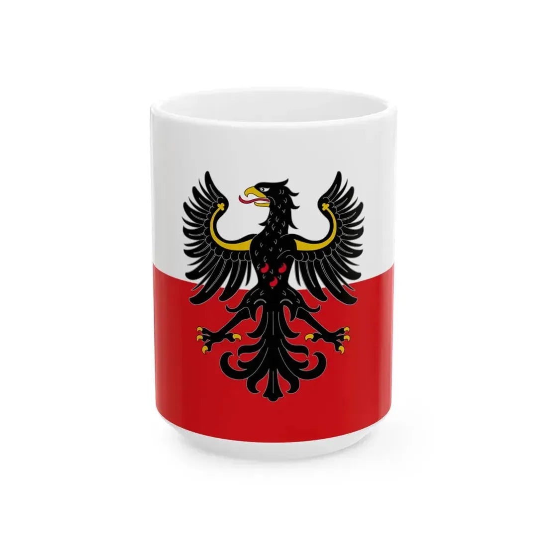 Flag of Trentino Lega Nord (Italy) White Coffee Mug 15oz - Go Mug Yourself