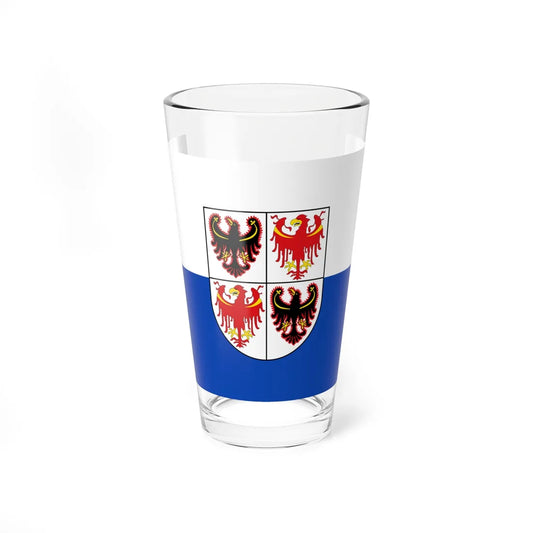 Flag of Trentino-South Tyrol (Italy) Pint Glass 16oz 16oz - Go Mug Yourself