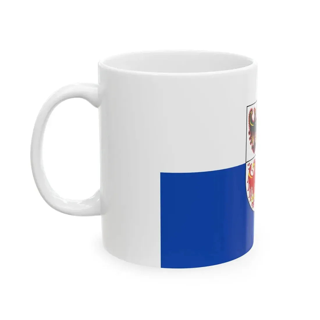 Flag of Trentino-South Tyrol (Italy) White Coffee Mug - Go Mug Yourself