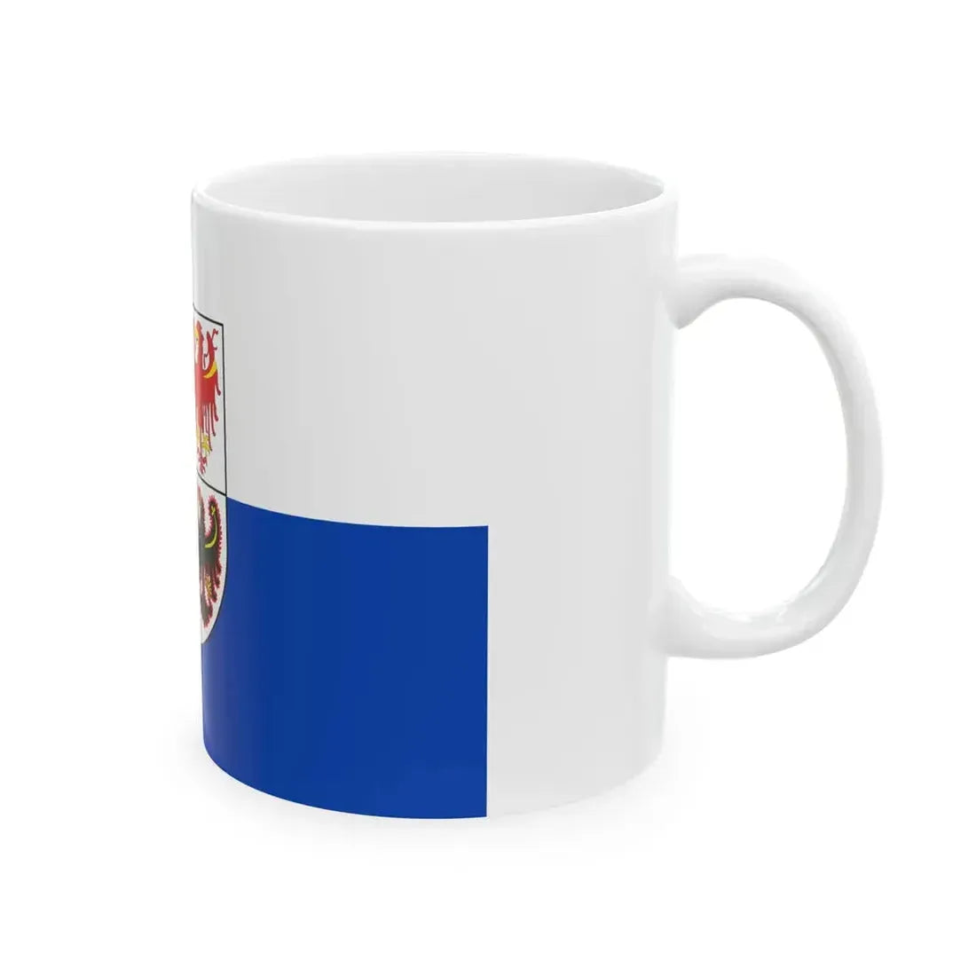 Flag of Trentino-South Tyrol (Italy) White Coffee Mug - Go Mug Yourself