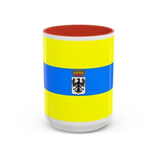 Flag of Trento Italy - Accent Coffee Mug 15oz Red - Go Mug Yourself