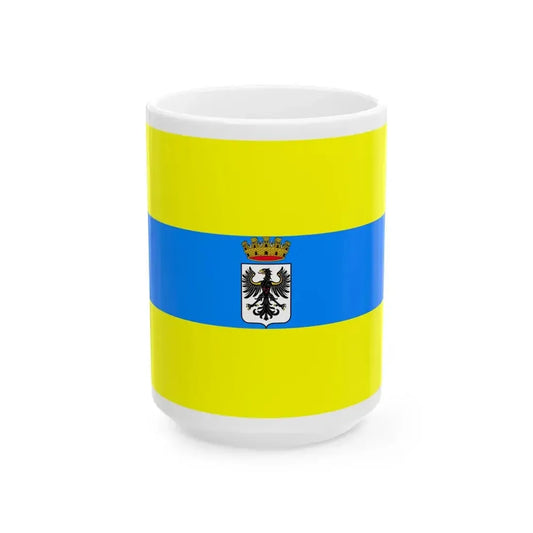 Flag of Trento Italy - White Coffee Mug 15oz - Go Mug Yourself