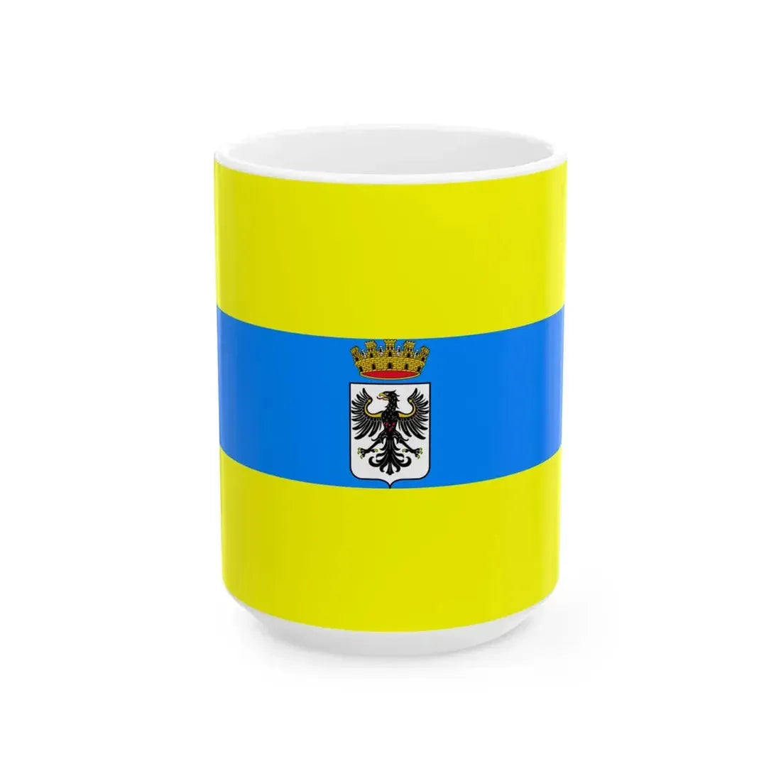 Flag of Trento (Italy) White Coffee Mug 15oz - Go Mug Yourself