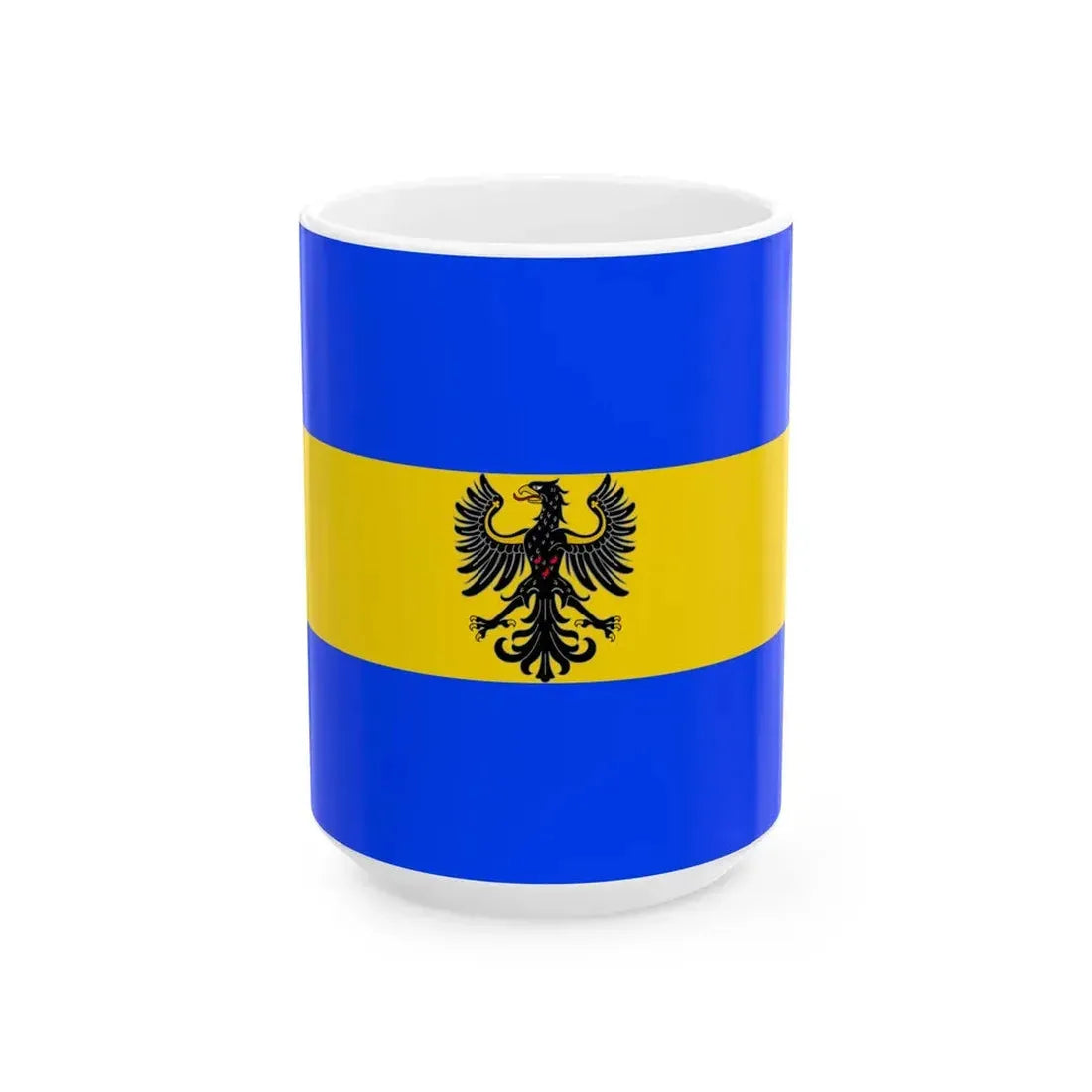 Flag of Trento mod. Vittoriale (Italy) White Coffee Mug 15oz - Go Mug Yourself