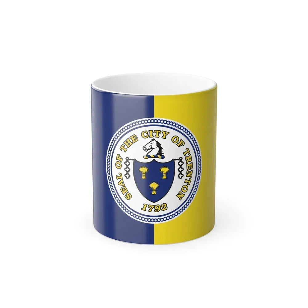 Flag of Trenton, New Jersey - Color Changing Coffee Mug 11oz - Go Mug Yourself