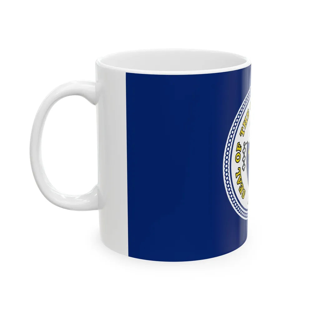 Flag of Trenton New Jersey (United States) White Coffee Mug - Go Mug Yourself
