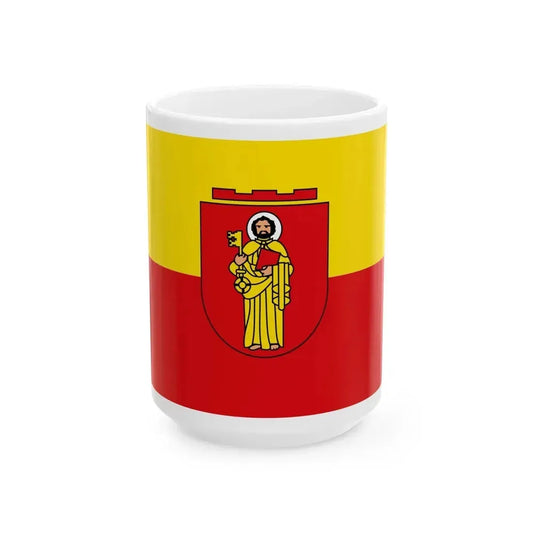 Flag of Trier Germany - White Coffee Mug 15oz - Go Mug Yourself