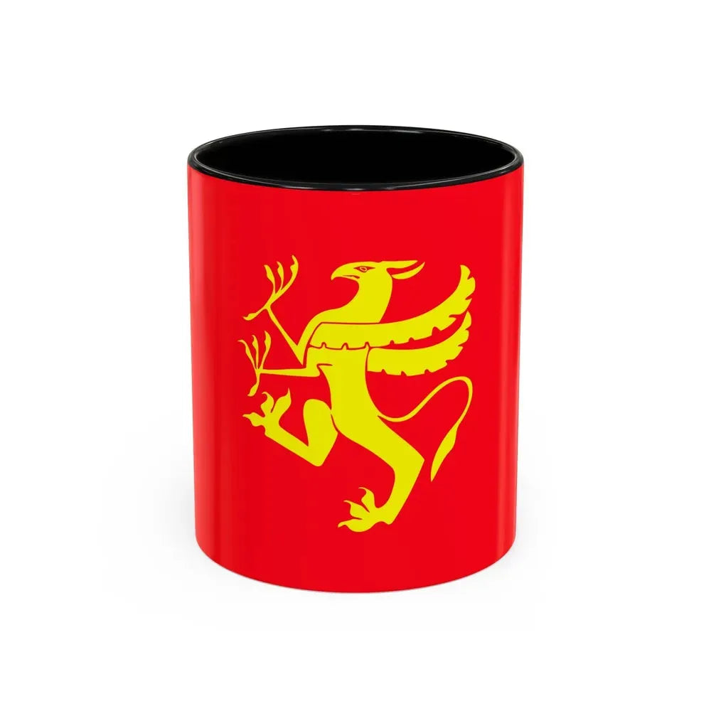 Flag of Troms Norway - Accent Coffee Mug 11oz Black - Go Mug Yourself