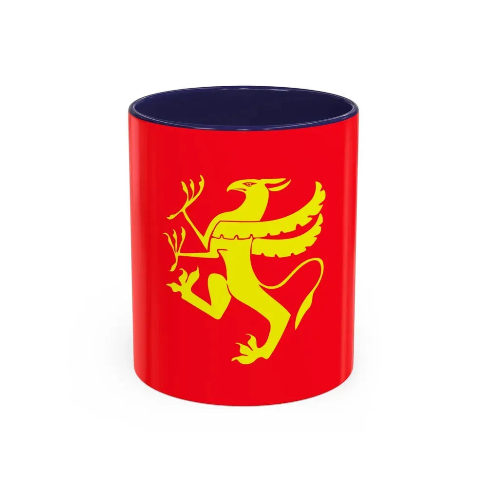 Flag of Troms Norway - Accent Coffee Mug 11oz Navy - Go Mug Yourself