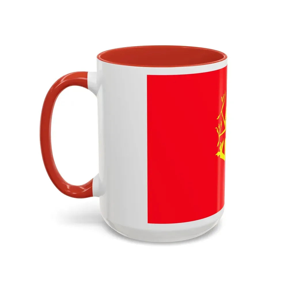 Flag of Troms Norway - Accent Coffee Mug - Go Mug Yourself