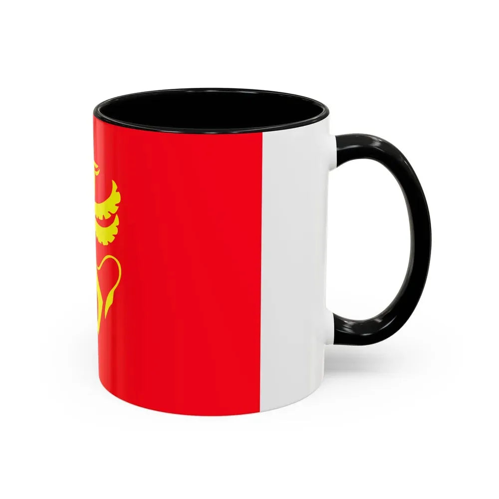 Flag of Troms Norway - Accent Coffee Mug - Go Mug Yourself