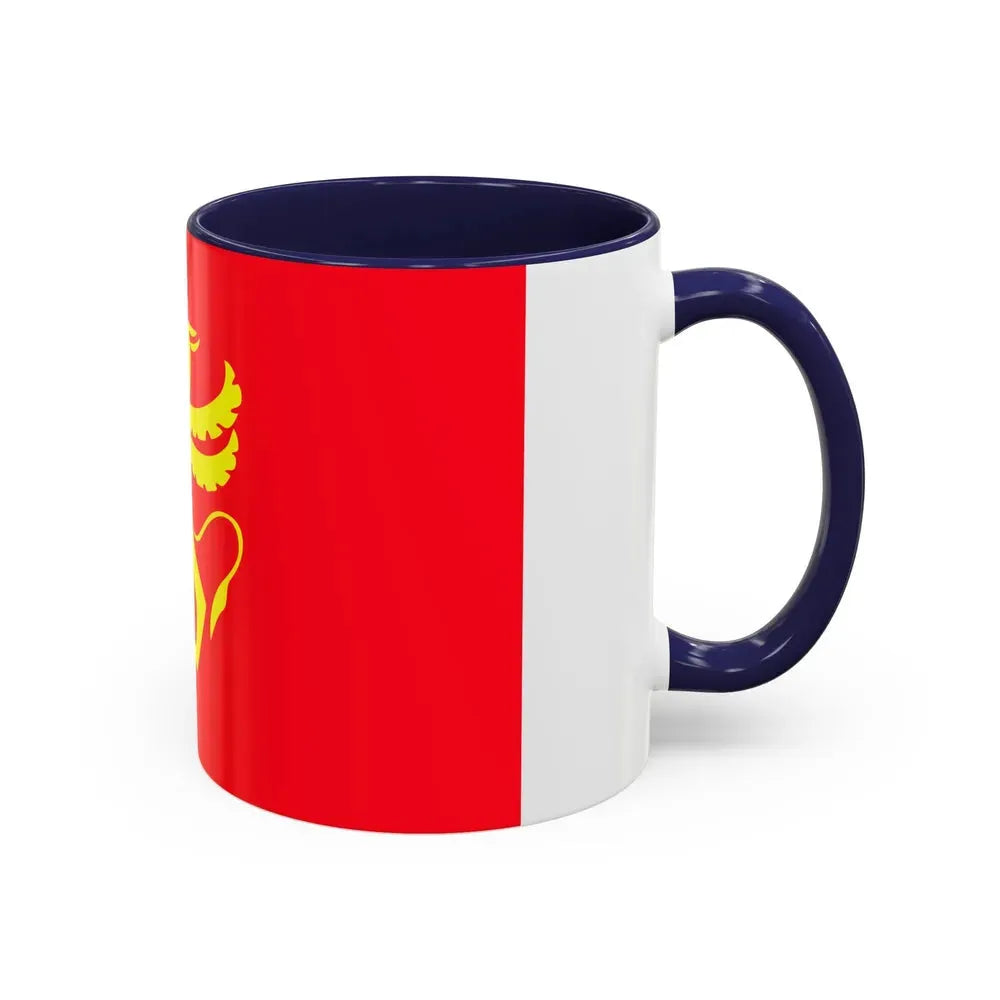 Flag of Troms Norway - Accent Coffee Mug - Go Mug Yourself