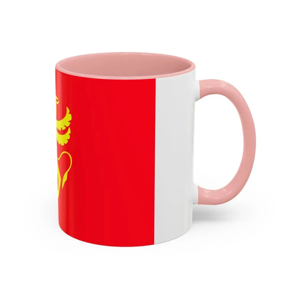 Flag of Troms Norway - Accent Coffee Mug - Go Mug Yourself