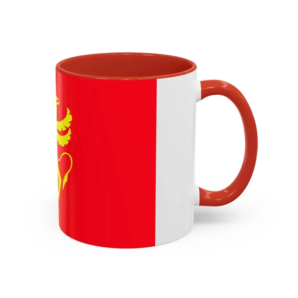 Flag of Troms Norway - Accent Coffee Mug - Go Mug Yourself