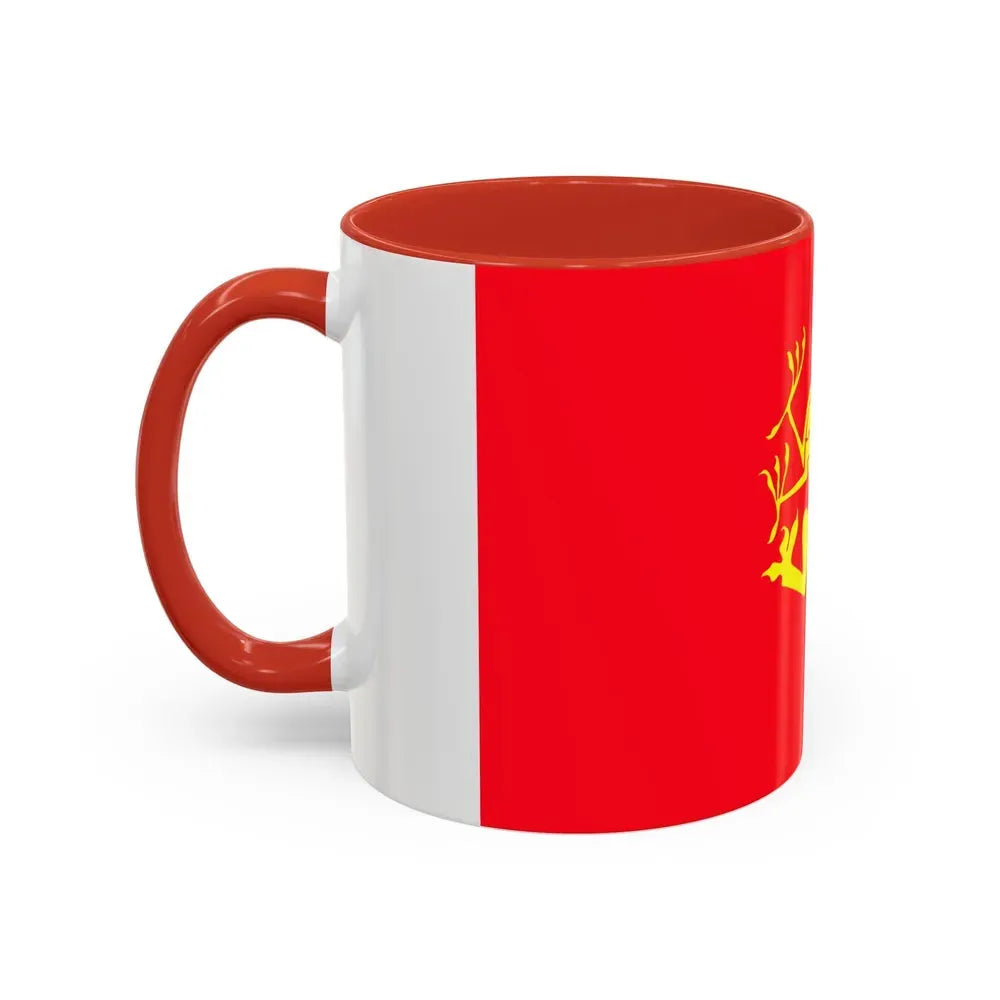 Flag of Troms Norway - Accent Coffee Mug - Go Mug Yourself