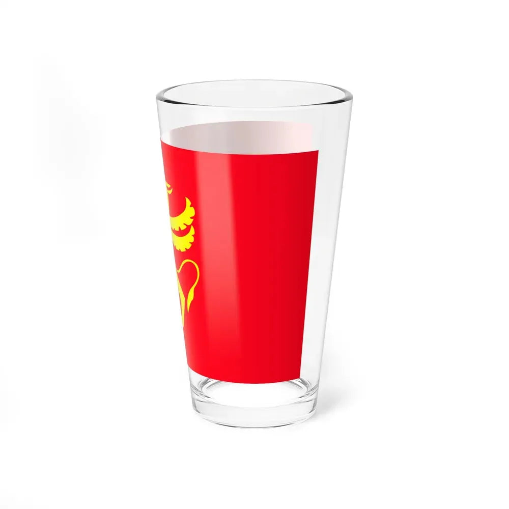 Flag of Troms Norway - Pint Glass 16oz - Go Mug Yourself
