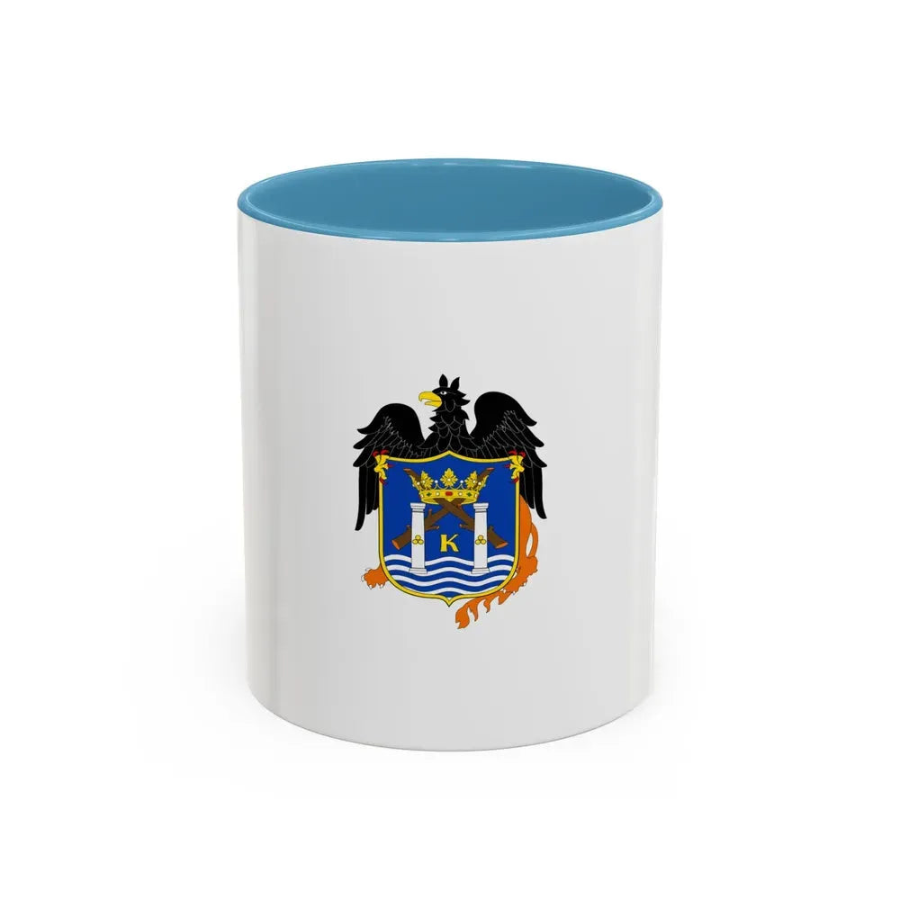 Flag of Trujillo capital of the La Libertad Region Peru - Accent Coffee Mug 11oz Light Blue - Go Mug Yourself