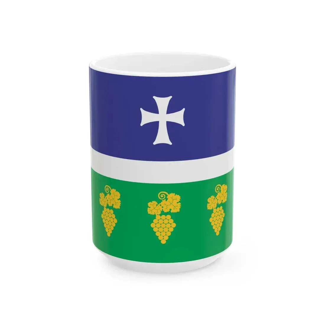 Flag of Tsageri Municipality (Georgia) White Coffee Mug 15oz - Go Mug Yourself