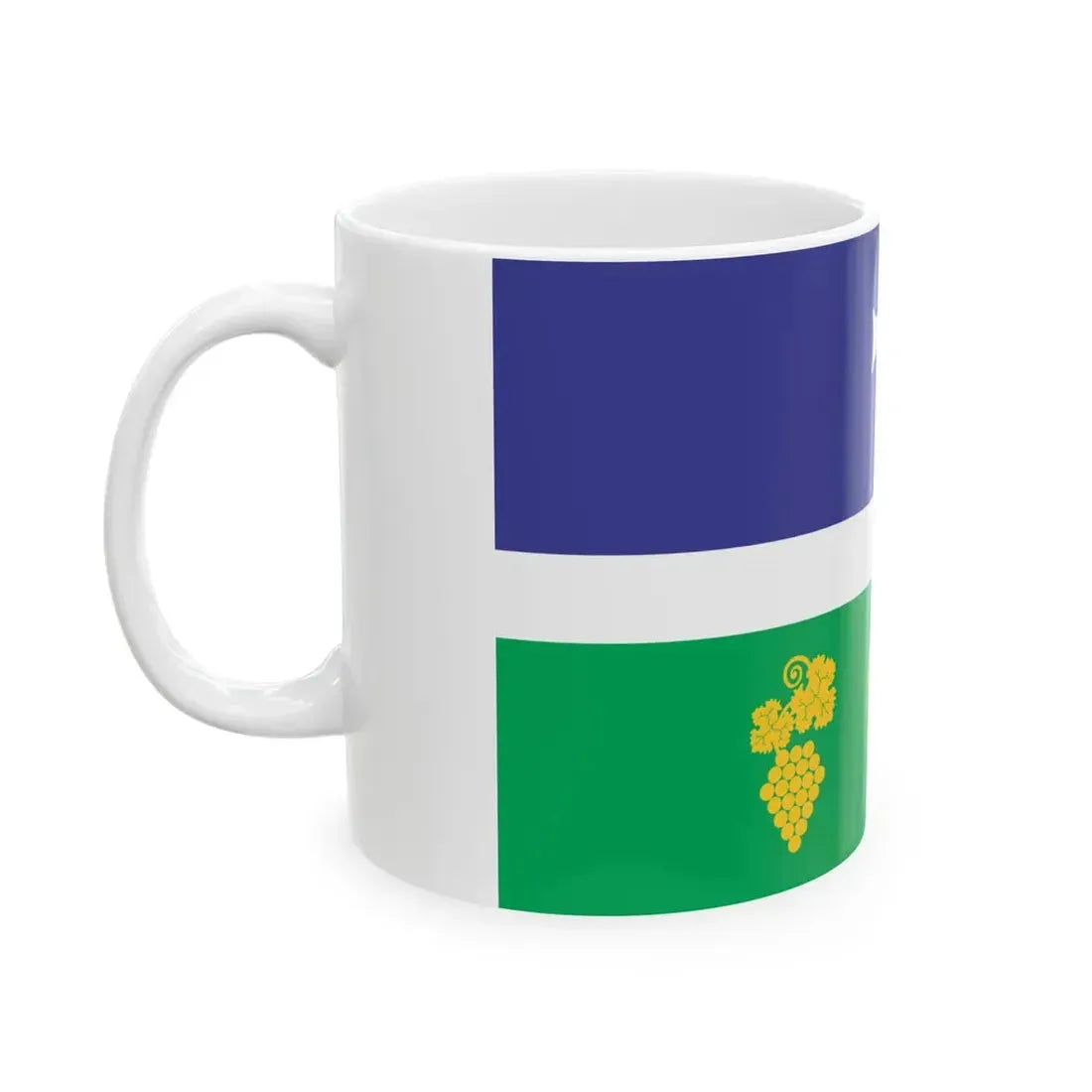 Flag of Tsageri Municipality (Georgia) White Coffee Mug - Go Mug Yourself