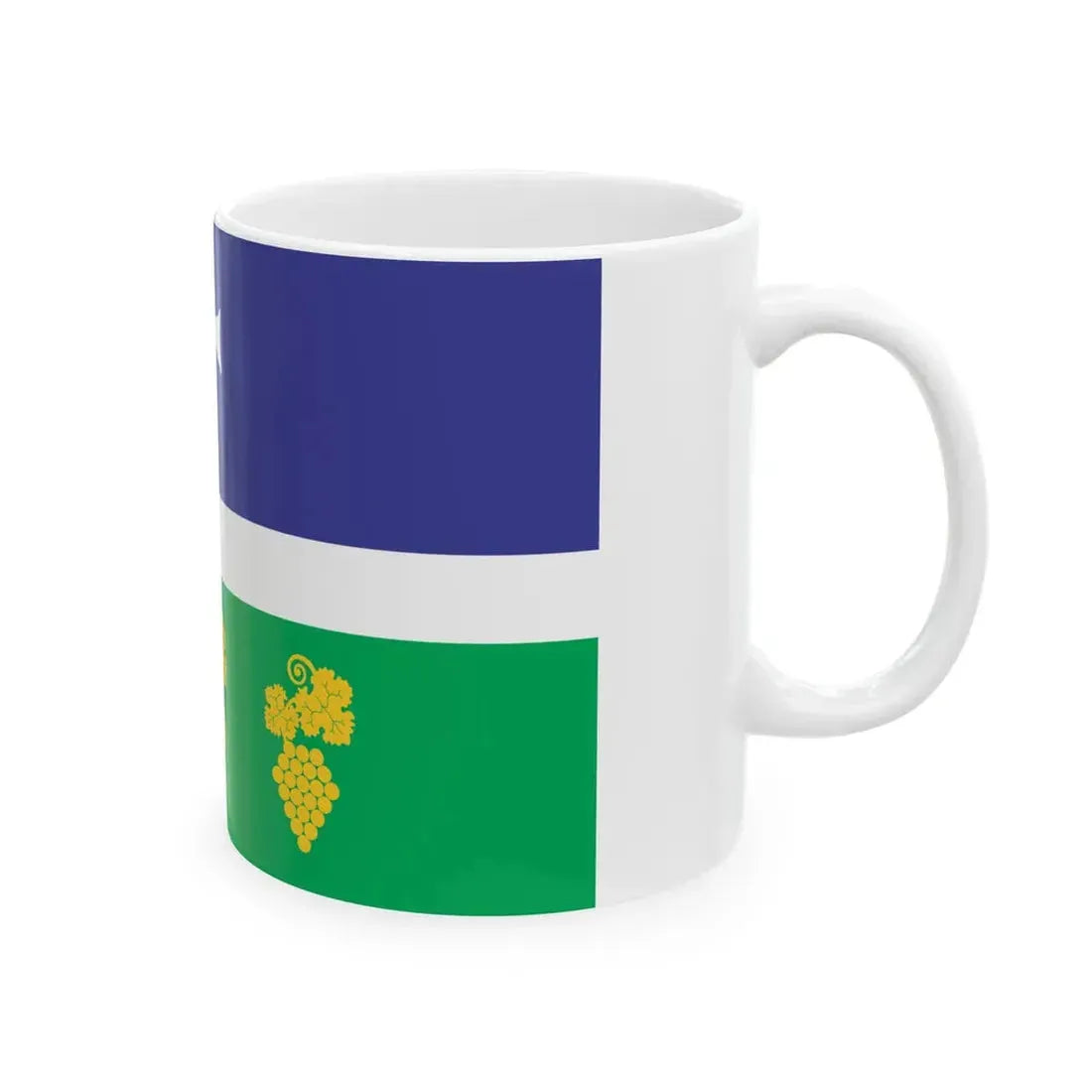 Flag of Tsageri Municipality (Georgia) White Coffee Mug - Go Mug Yourself