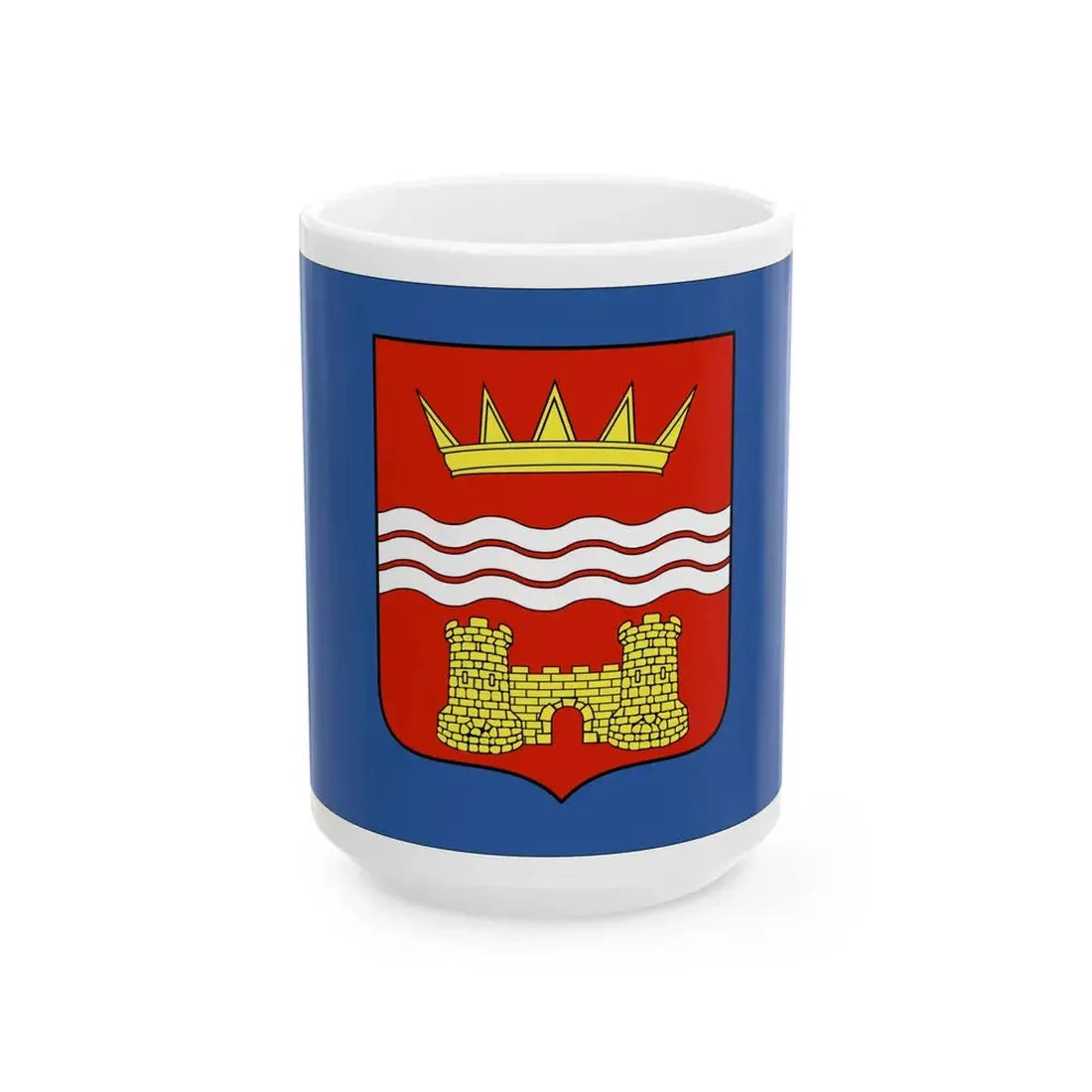 Flag of Tsalenjikha Municipality (Georgia) White Coffee Mug 15oz - Go Mug Yourself
