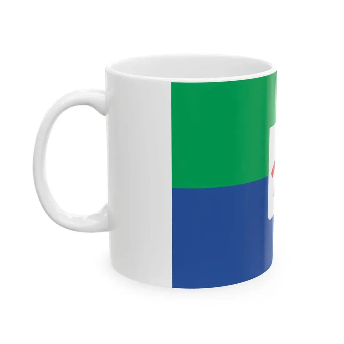 Flag of Tsqaltubo Municipality (Georgia) White Coffee Mug - Go Mug Yourself
