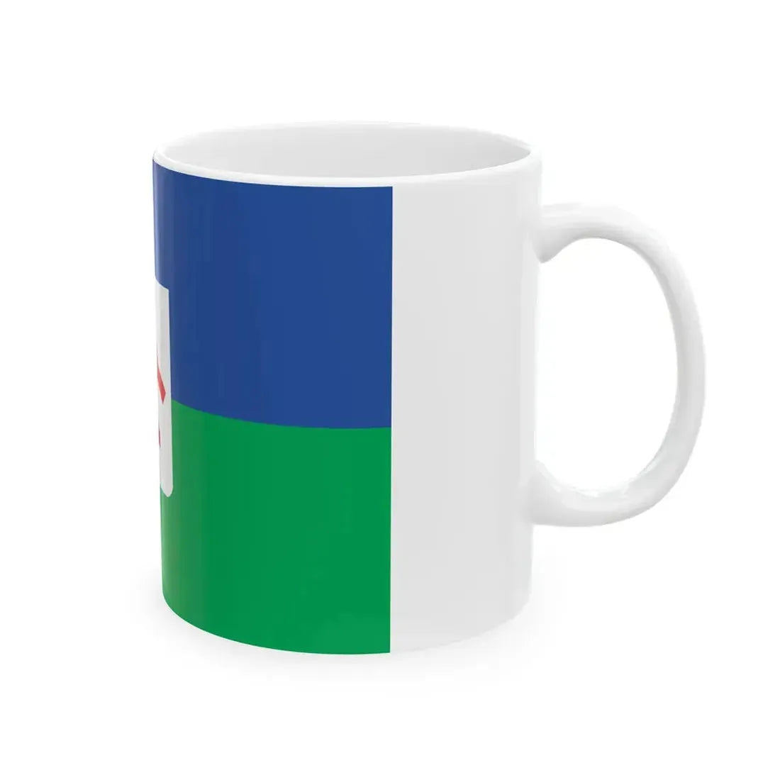 Flag of Tsqaltubo Municipality (Georgia) White Coffee Mug - Go Mug Yourself