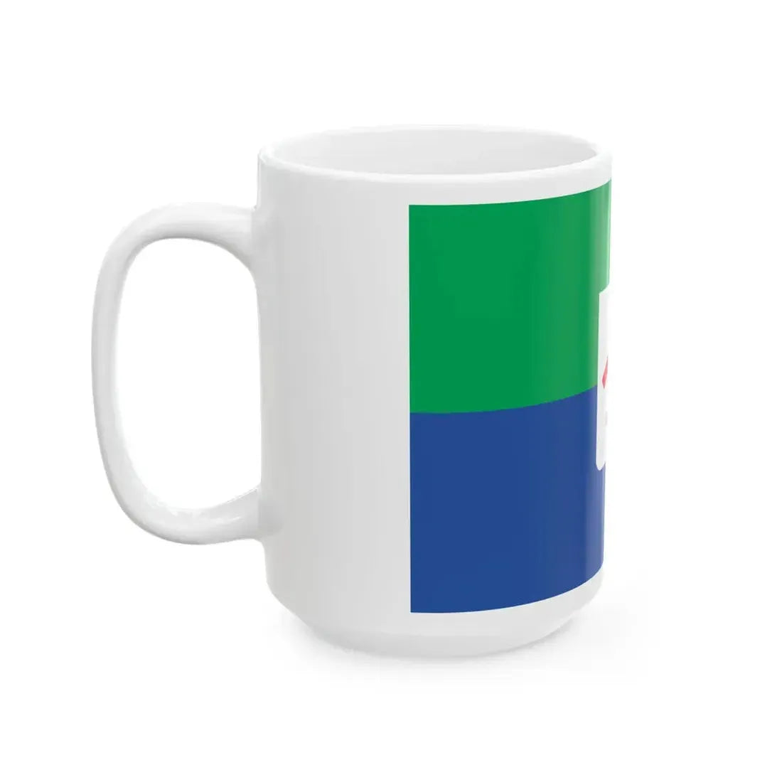 Flag of Tsqaltubo Municipality (Georgia) White Coffee Mug - Go Mug Yourself