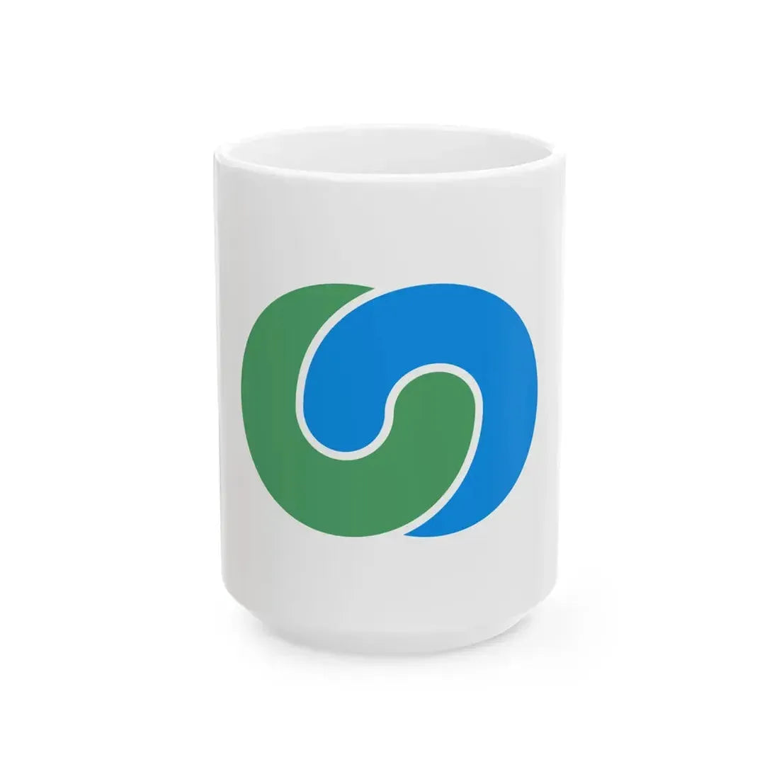 Flag of Tsukuba Ibaraki (Japan) White Coffee Mug 15oz - Go Mug Yourself
