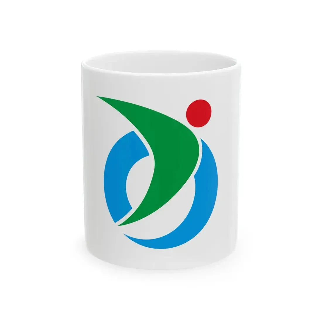 Flag of Tsuno Kochi (Japan) White Coffee Mug 11oz - Go Mug Yourself
