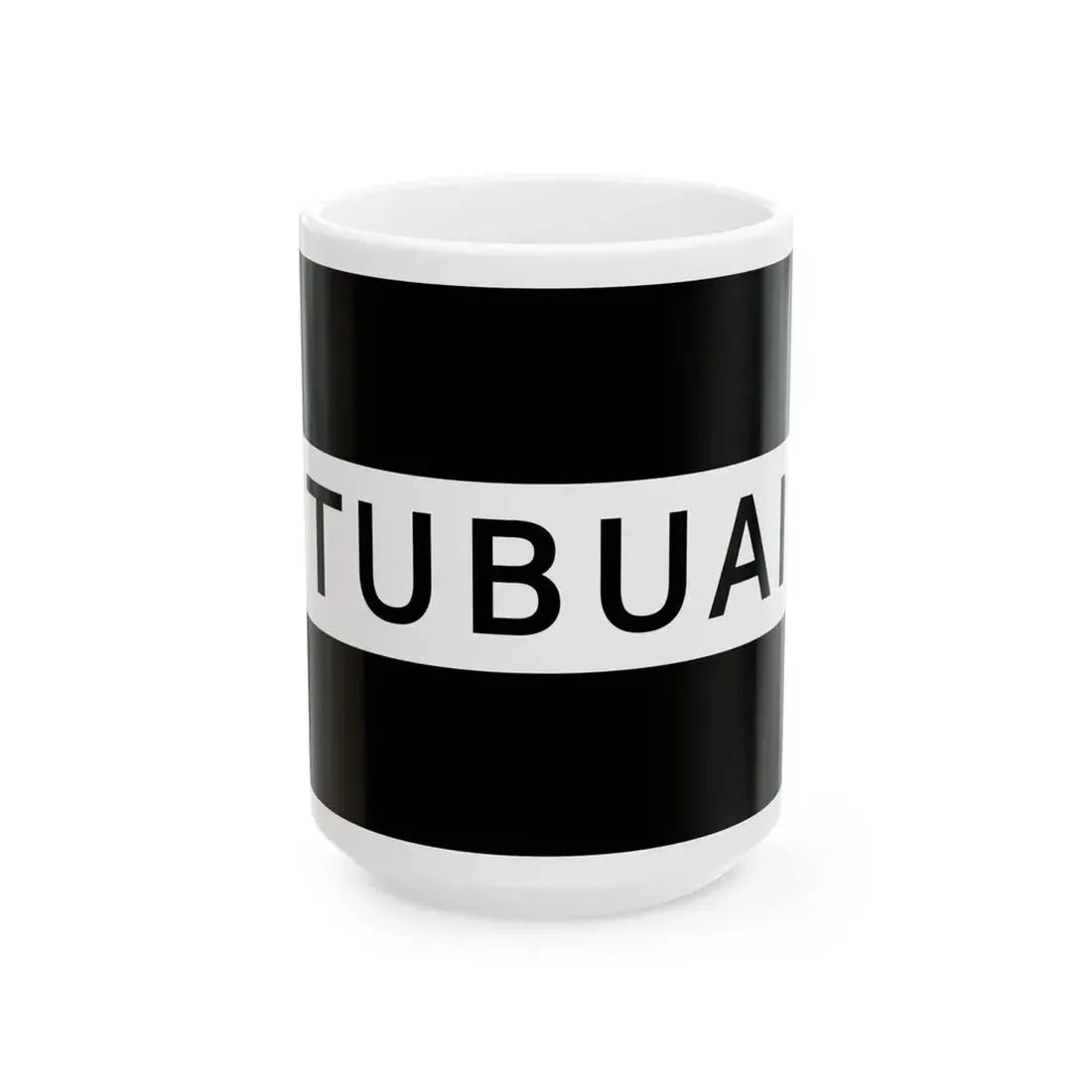 Flag of Tubuai (France) White Coffee Mug 15oz - Go Mug Yourself
