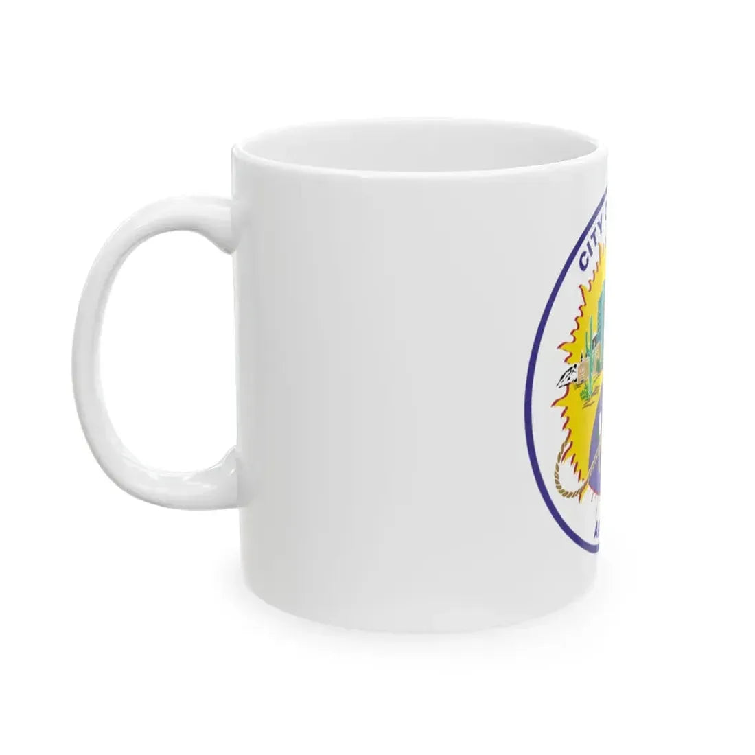 Flag of Tucson Arizona (United States) White Coffee Mug - Go Mug Yourself