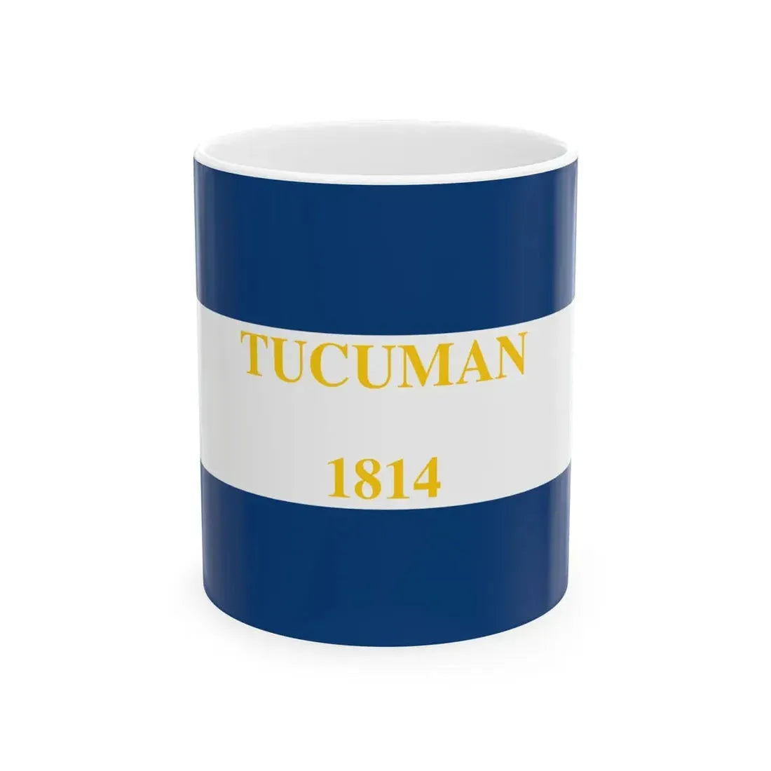 Flag of Tucuman 1814 (Argentina) White Coffee Mug 11oz - Go Mug Yourself