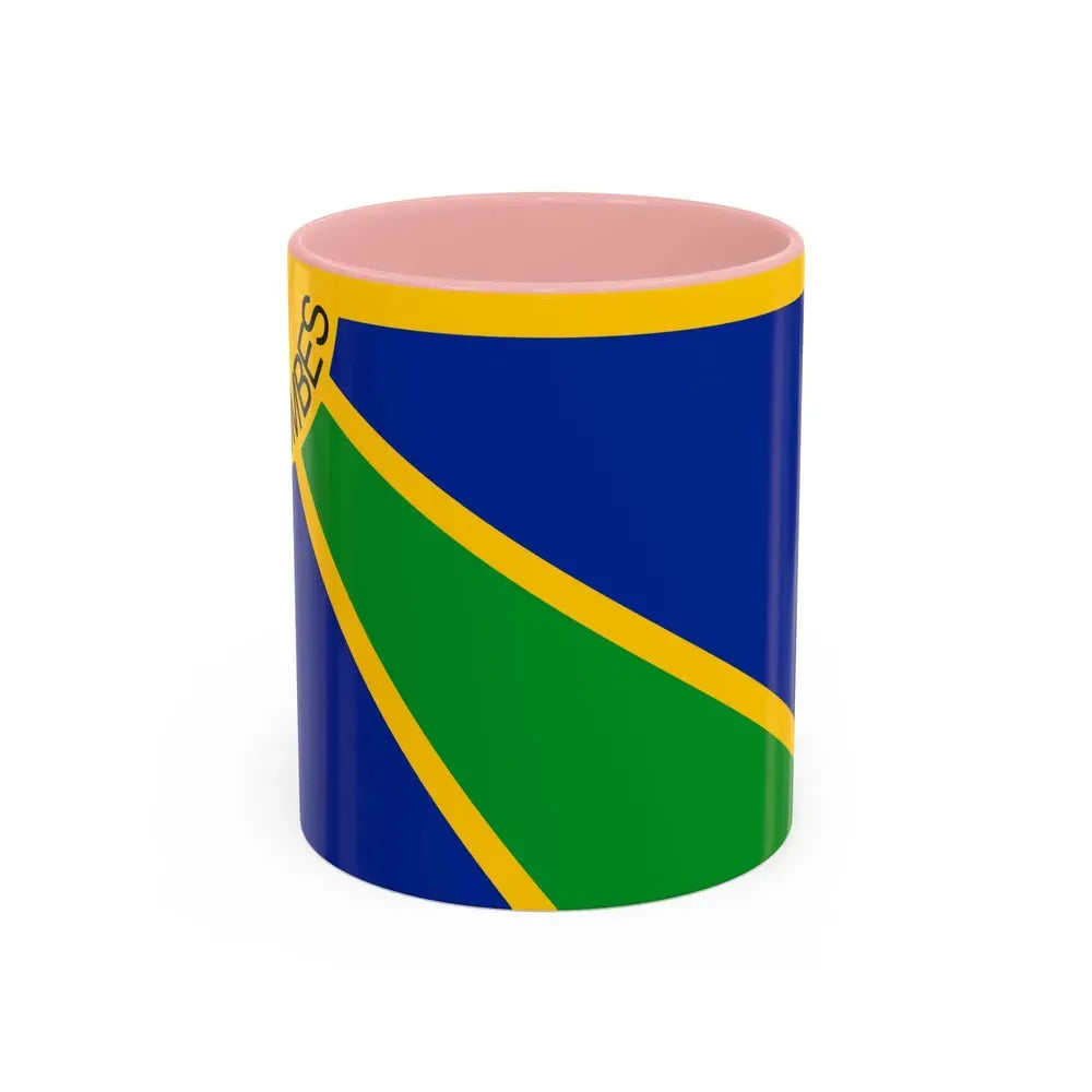 Flag of Tumbes capital of the Tumbes Region Peru - Accent Coffee Mug 11oz Pink - Go Mug Yourself