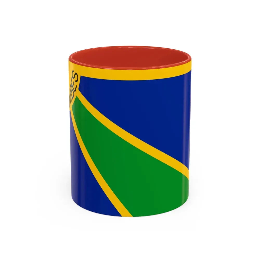 Flag of Tumbes capital of the Tumbes Region Peru - Accent Coffee Mug 11oz Red - Go Mug Yourself